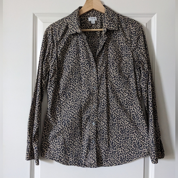 J. Crew Tops - J.Crew Leopard Print Blouse